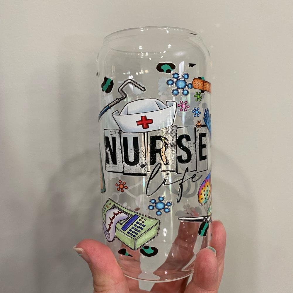 Nurse Life Glass Tumbler